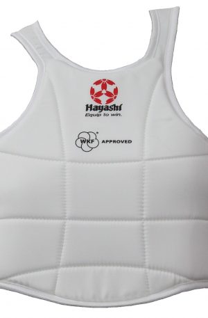 front view of the WKF approved Hyashi chest protector, Body Armour - Standard