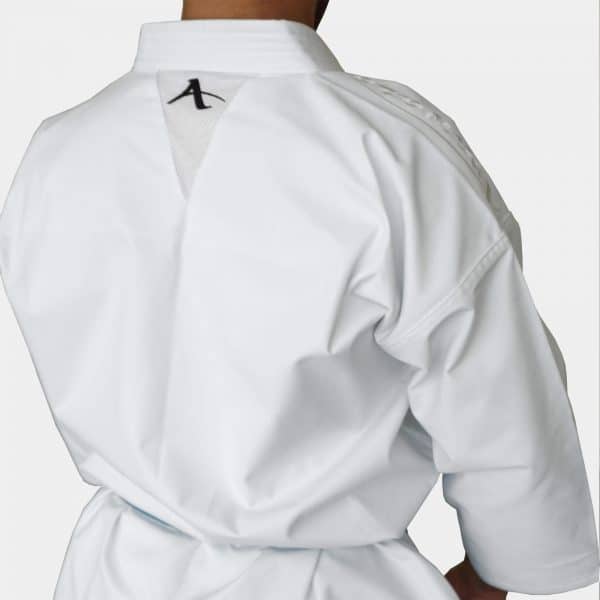 Karate uniform with black diamond coral expert white arawaza